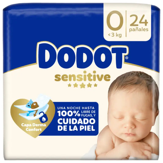 Dodot Sensitive Μέγεθος 0, 24 πάνες