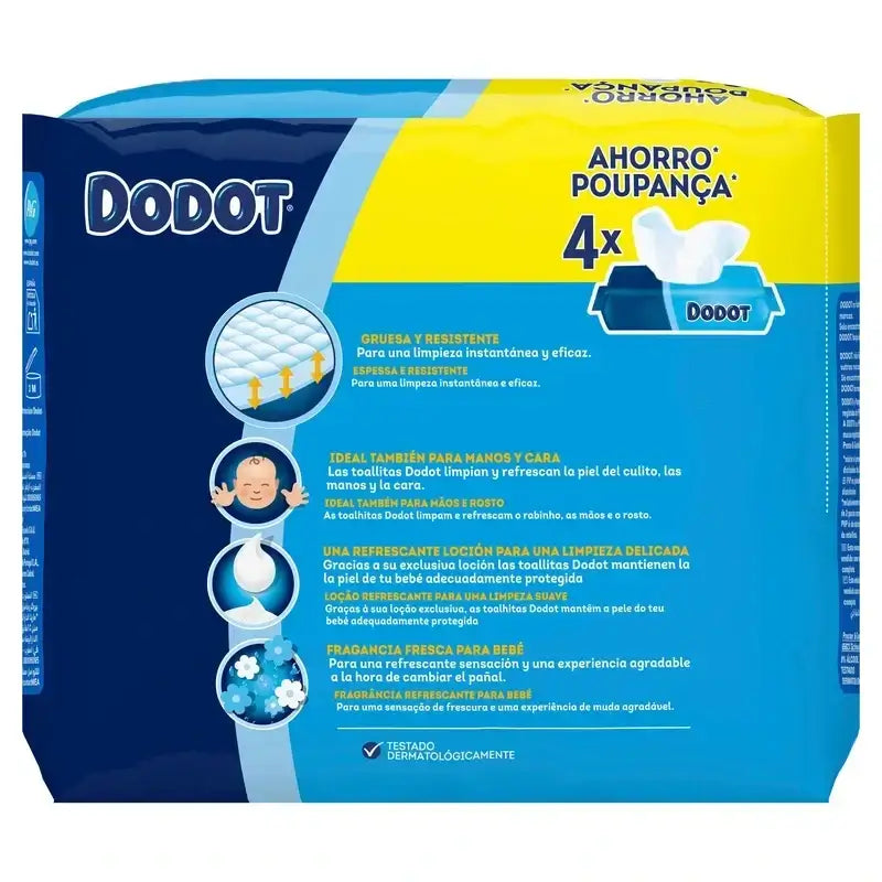 Dodot Ανταλλακτικά Μαντηλάκια, 2x208 τεμάχια