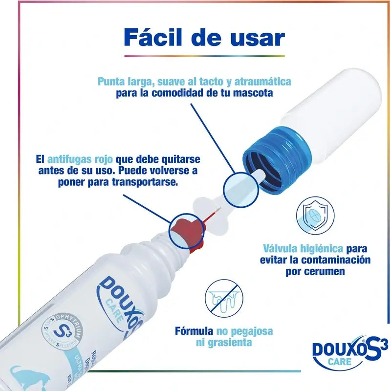 Douxo S3 Care Λοσιόν για τα αυτιά σκύλων και γατών – Για συχνή χρήση, 120 ml