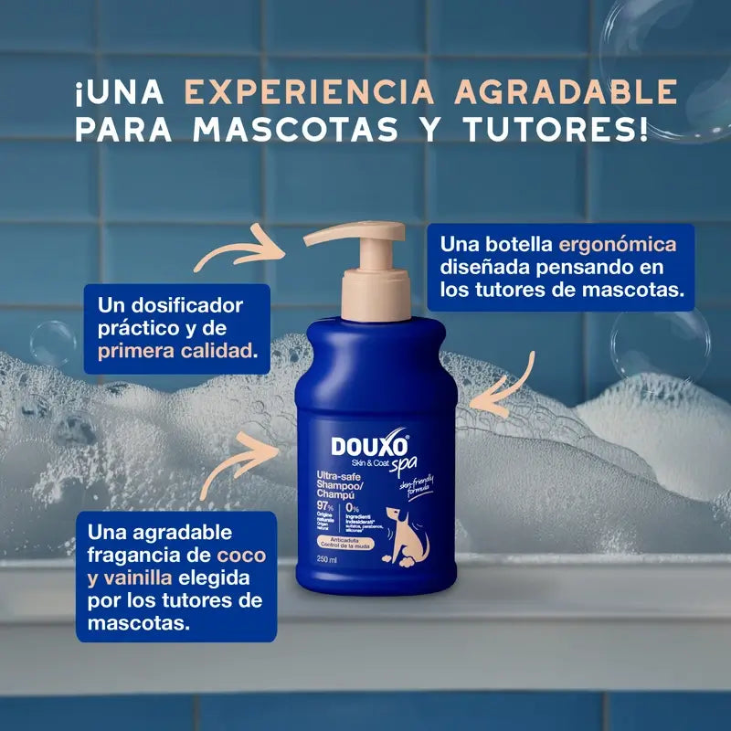 Douxo Skin & Coat Spa Σαμπουάν για τον έλεγχο της τριχόπτωσης σε σκύλους, 250 ml