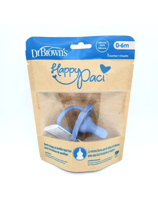 Dr.Brown's Silicone Soother 1 Piece 0 Months Blue Happypaci, 1 Piece