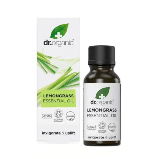 Dr.Organic Βιολογικό και 100% καθαρό αιθέριο έλαιο λεμονόχορτου, 10 ml