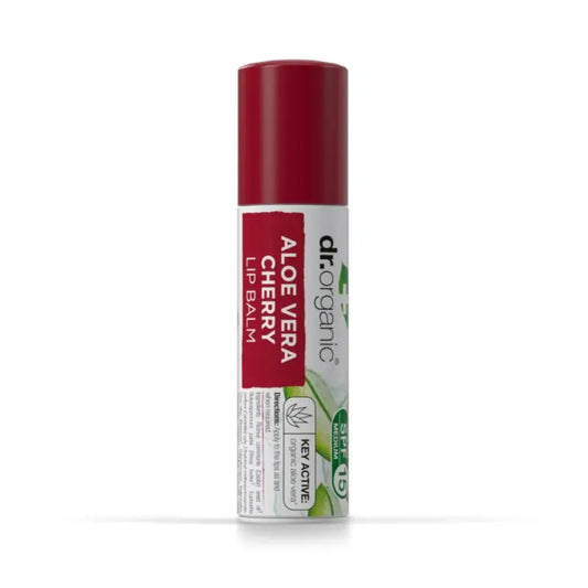 Dr. Organic Βάλσαμο για τα χείλη με αλόη βέρα και κεράσι 5,7 ml.
