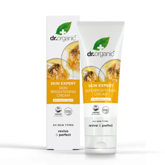Dr.Organic Ελαφριά Κρέμα Skin Expert που χαρίζει λάμψη με βασιλικό πολτό, 125 ml