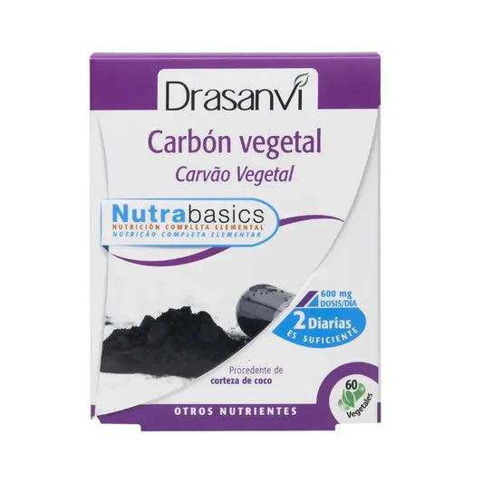 Drasanvi Φυτικό Άνθρακα 60 Κάψουλες, Συσκευασία Nutrabasicos Drasanvi