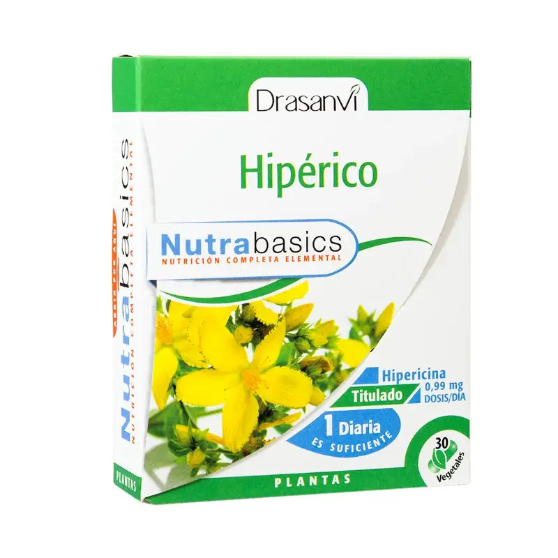 Drasanvi Hiperico 30 κάψουλες, συσκευασία Nutrabasicos Drasanvi