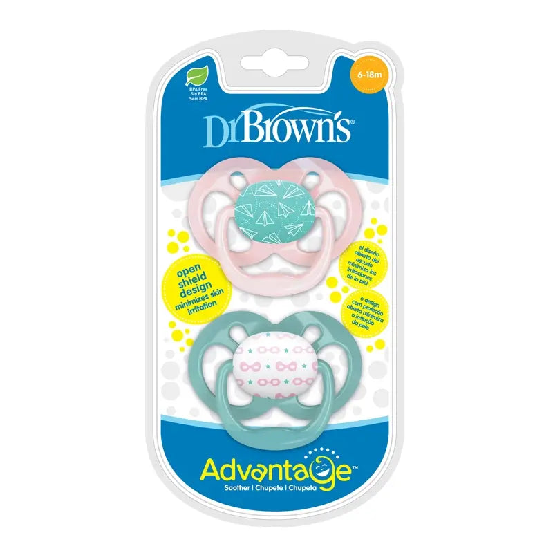Dr.Brown's Advantage Reversible Soother T2 Assorted