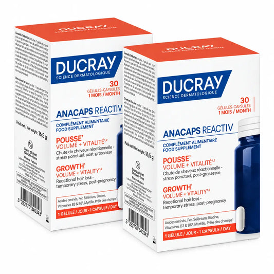 Ducray Anacaps Reactiv, συσκευασία 2 x 30 κάψουλες