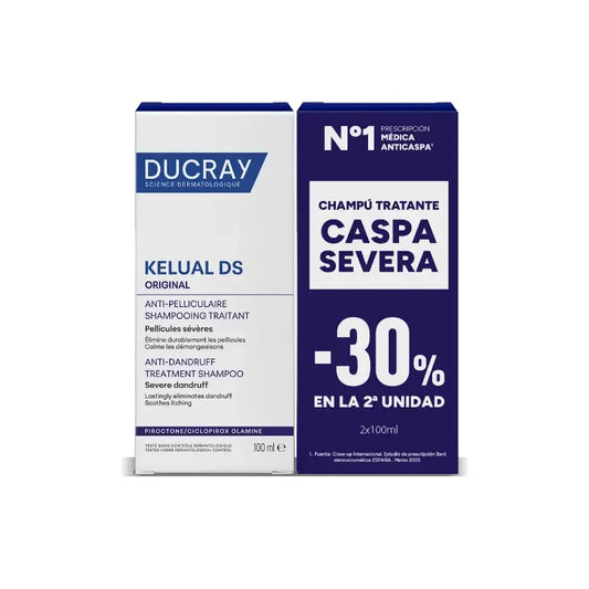 Ducray Pack Duo Kelual Ds Σαμπουάν κατά της πιτυρίδας, 2X100 ml