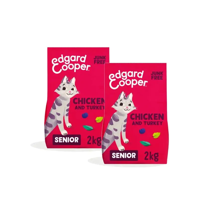 Edgard & Cooper Τροφή για γάτες ηλικιωμένες με κοτόπουλο, συσκευασία 2 x 2 kg
