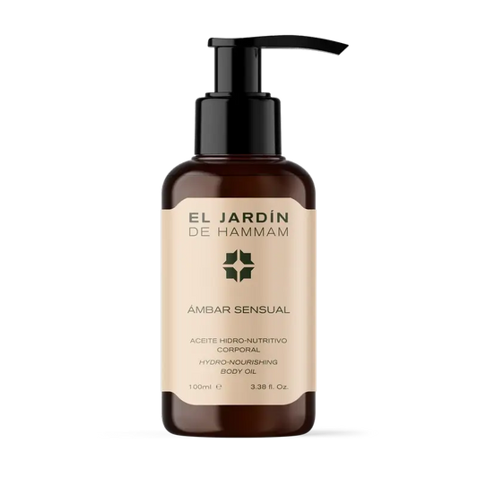 El Jardín De Hammam Υδρο-θρεπτικό λάδι σώματος «Αισθησιακό Κεχριμπάρι», 100 ml