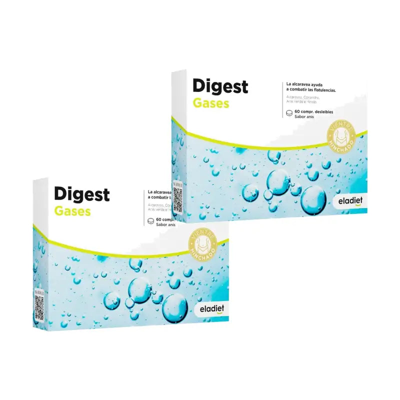 Eladiet Digest Gases (Aero), Συσκευασία 2 x 60 δισκία