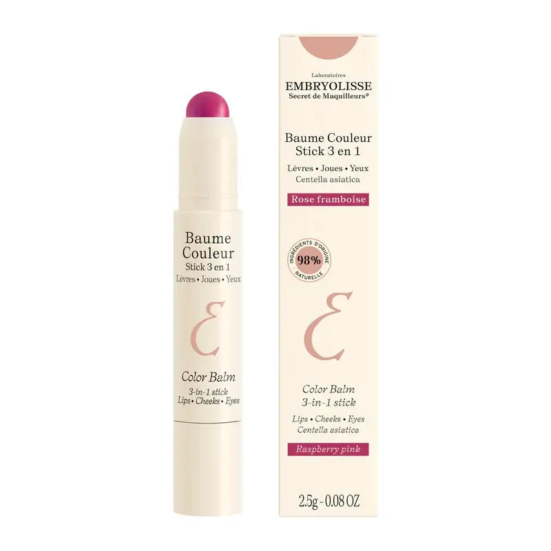 Embryolisse Baume Couleur Stick 3-σε-1 Φράουλα, 2,5 γρ.