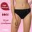 Enna Braga Menstrual Free Cut Dia, μέτρια ροή, μέγεθος 2, μαύρο, συσκευασία 2 τεμαχίων
