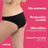 Enna Braga Menstrual Free Cut Dia, μέτρια ροή, μέγεθος 2, μαύρο, συσκευασία 2 τεμαχίων