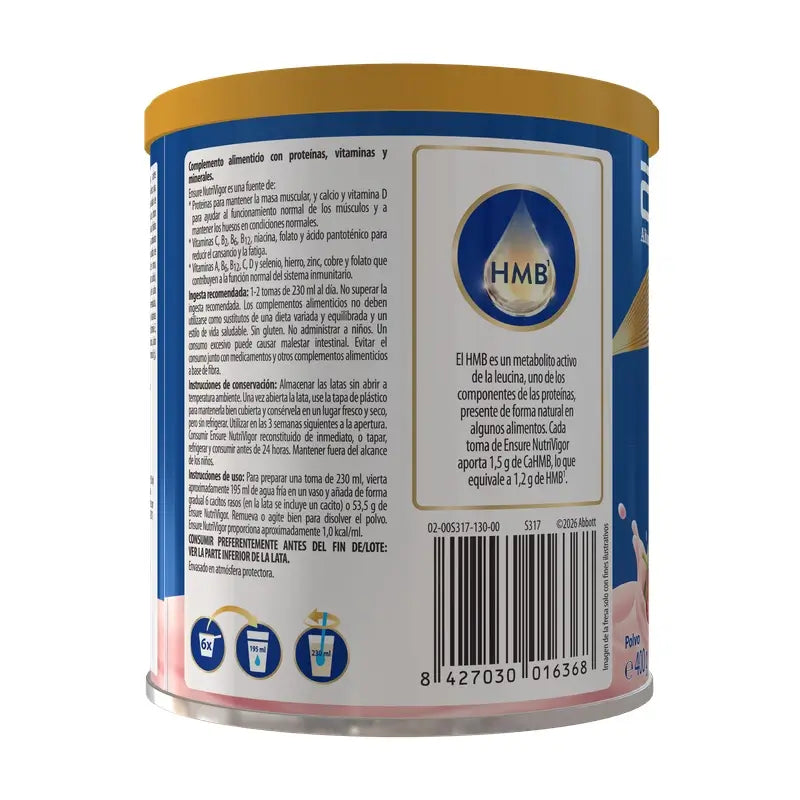 Ensure Nutrivigor με γεύση φράουλα, 400 g