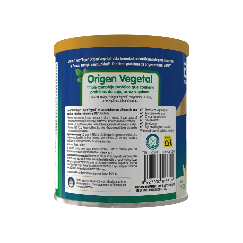 Ensure Nutrivigor φυτικής προέλευσης με γεύση αμυγδάλου για ενήλικες, 400 γρ.