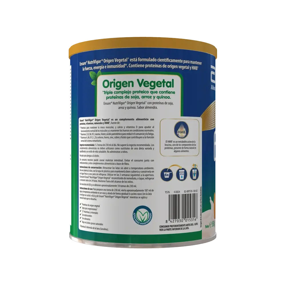 Ensure Nutrivigor φυτικής προέλευσης με γεύση αμυγδάλου για ενήλικες, 850 γρ.
