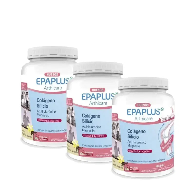 Epaplus Arthicare Antiox για τα οστά, σκόνη με γεύση βανίλιας, 383 g, συσκευασία 3 τεμαχίων
