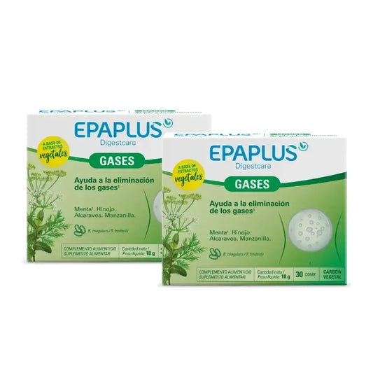 Epaplus Digestcare Gases 30 δισκία, συσκευασία των 2