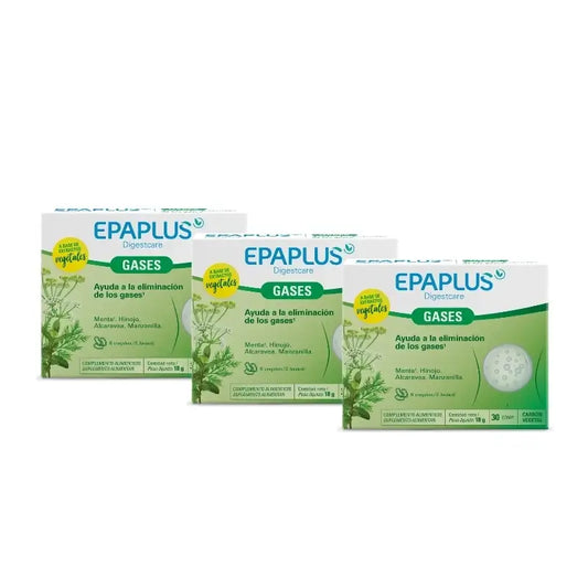 Epaplus Digestcare Gases 30 δισκία, συσκευασία των 3