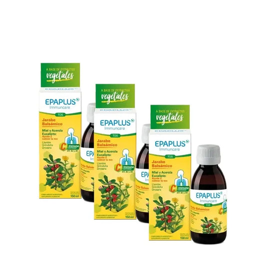 Epaplus Immuncare Σιρόπι για το βήχα για ενήλικες με γεύση λεμόνι 150 ml, συσκευασία 3 τεμαχίων