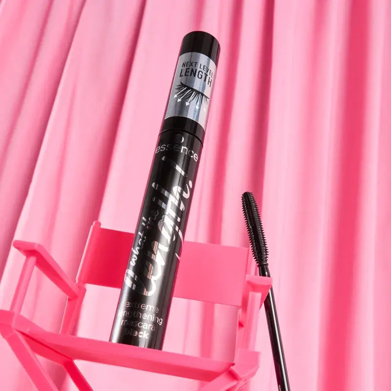 Essence Μαύρη μάσκα βλεφαρίδων What The Length! Extreme Lengthening 01, 10 ml