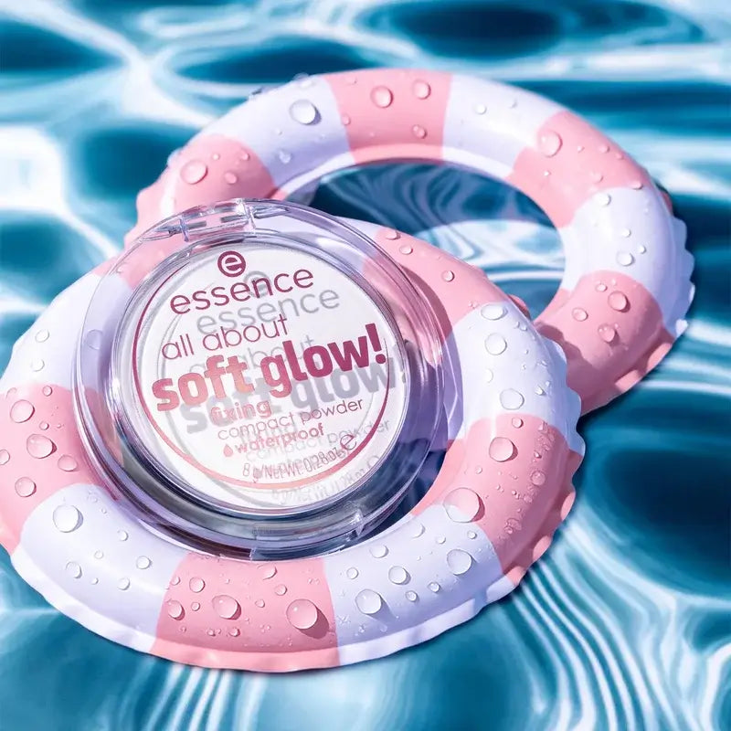 Αδιάβροχη συμπαγής πούδρα All About Soft Glow!, 8 γρ.