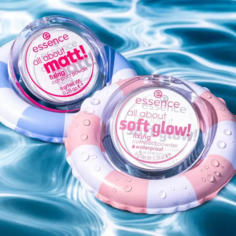 Αδιάβροχη συμπαγής πούδρα All About Soft Glow!, 8 γρ.