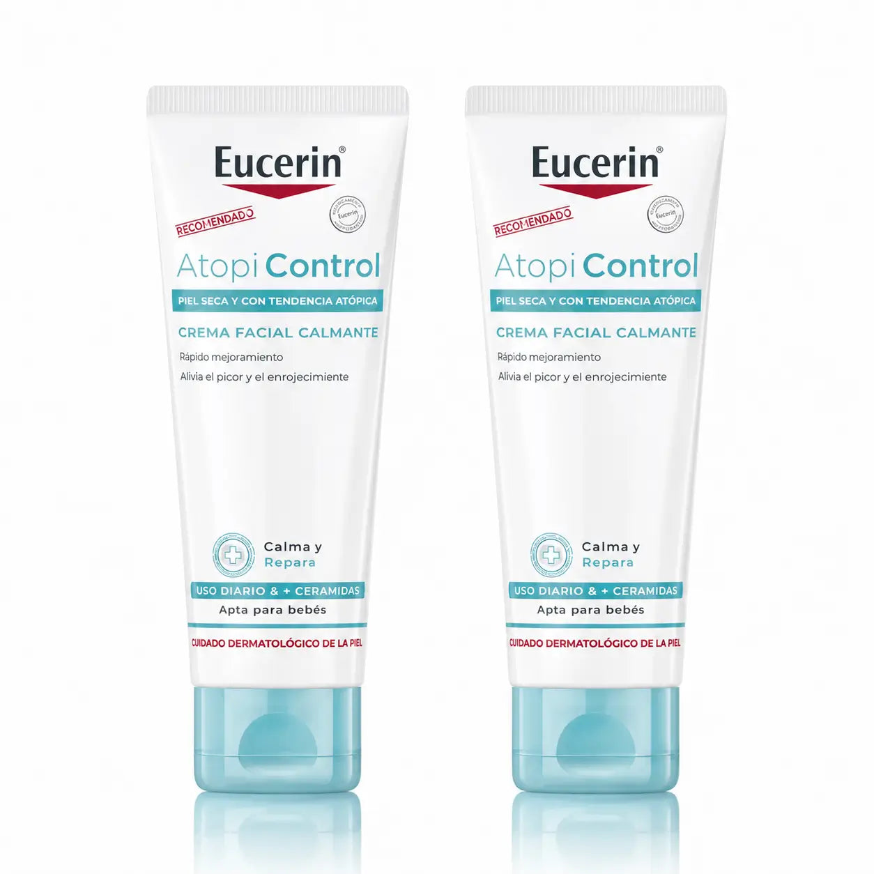 Eucerin Atopicontrol Κρέμα Προσώπου, 50 ml, συσκευασία 2 τεμαχίων