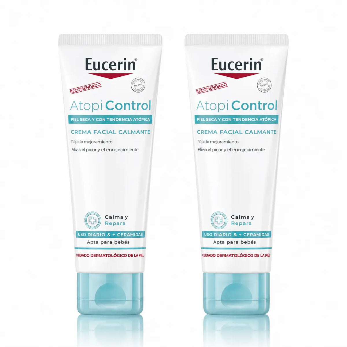 Eucerin Atopicontrol Κρέμα Προσώπου, 50 ml, συσκευασία 2 τεμαχίων