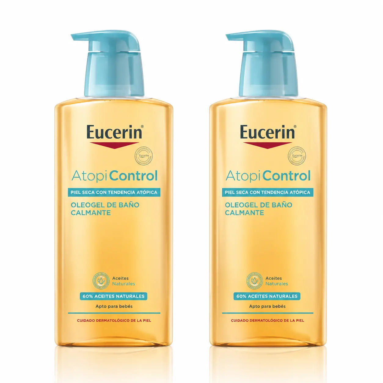 Eucerin Atopicontrol Oleogel για το μπάνιο, 400 ml, συσκευασία 2 τεμαχίων