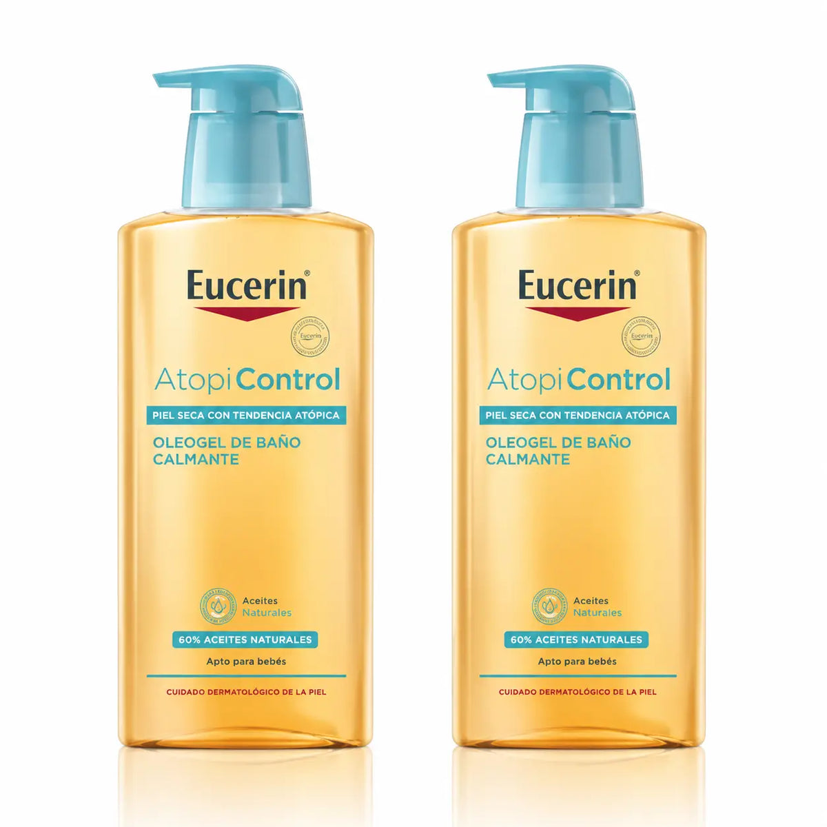 Eucerin Atopicontrol Oleogel για το μπάνιο, 400 ml, συσκευασία 2 τεμαχίων
