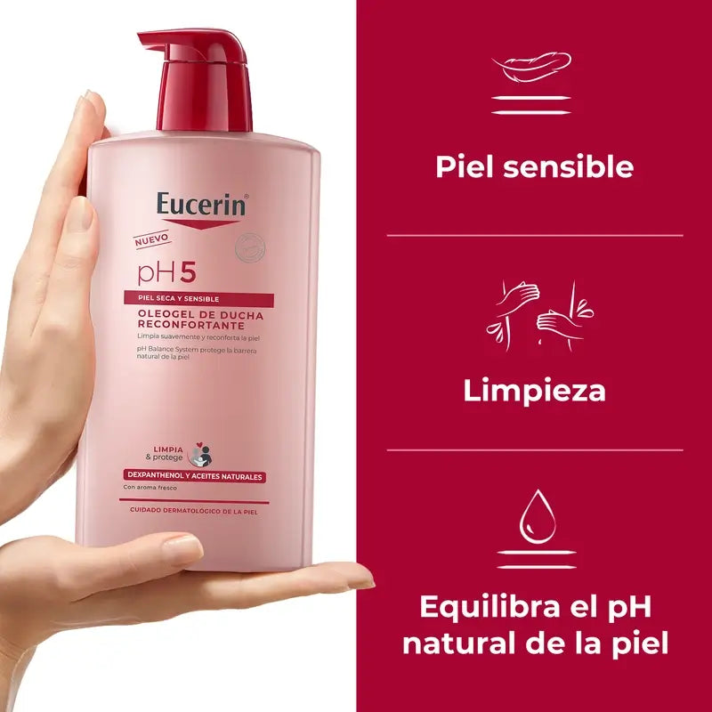 Eucerin Oleogel Αναζωογονητικό Αφρόλουτρο, 1000 ml