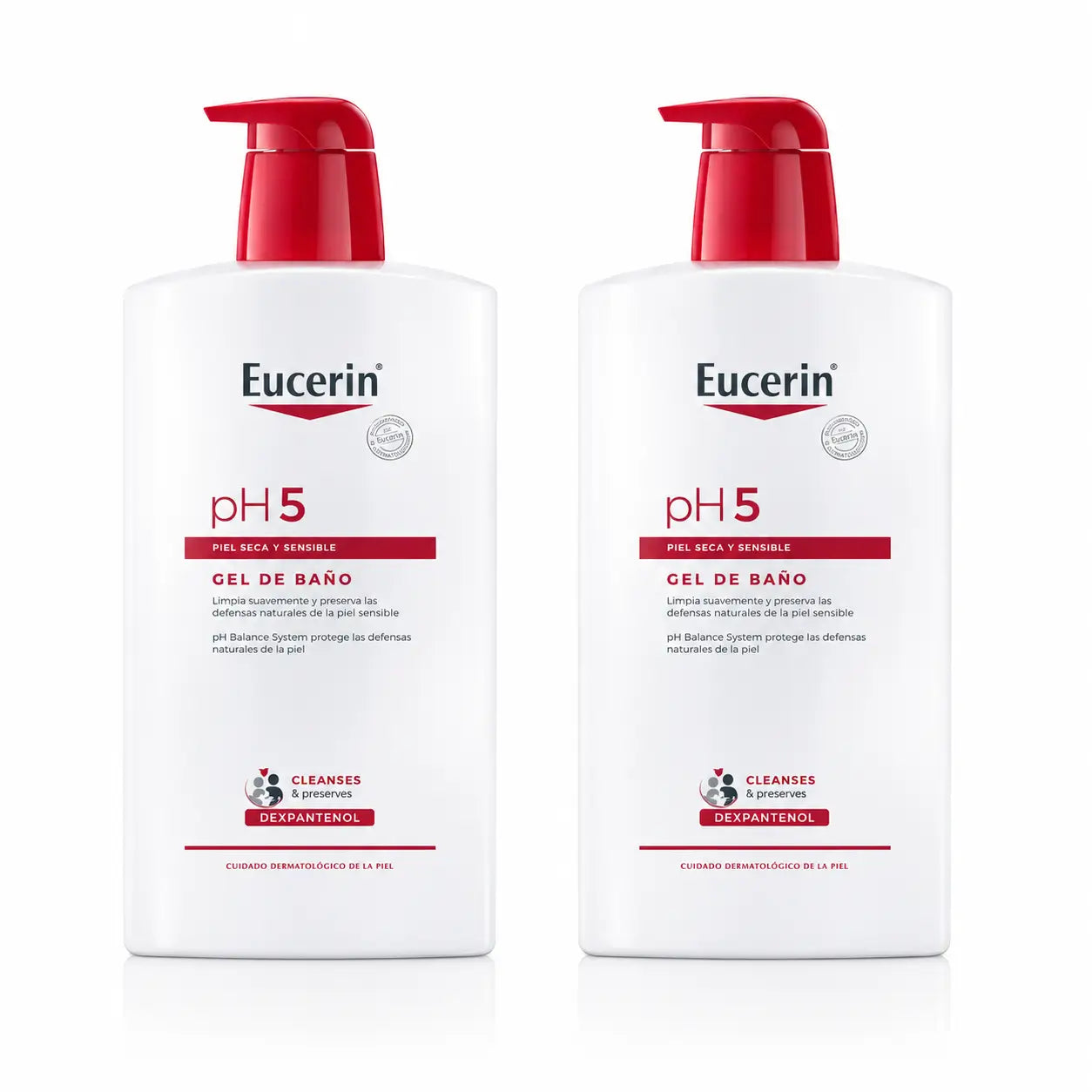 Eucerin Αφρόλουτρο pH 5, 1000 ml, συσκευασία 2 τεμαχίων