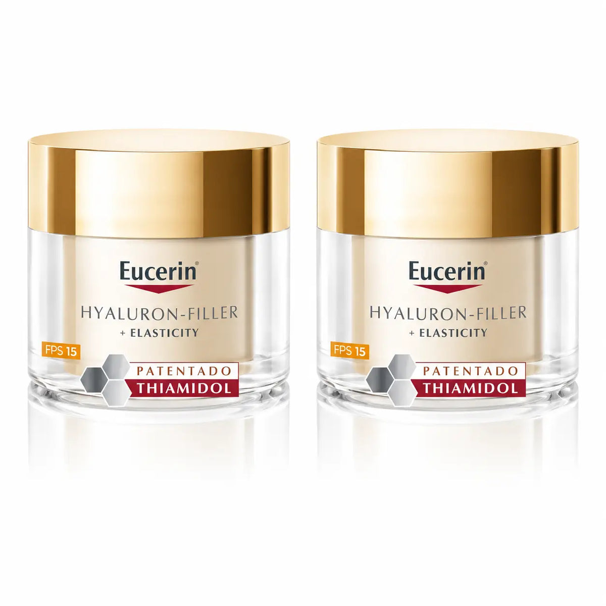 Eucerin Hyaluron Filler + Elasticity Ημέρα SPF 15, 50 ml, συσκευασία 2 τεμαχίων