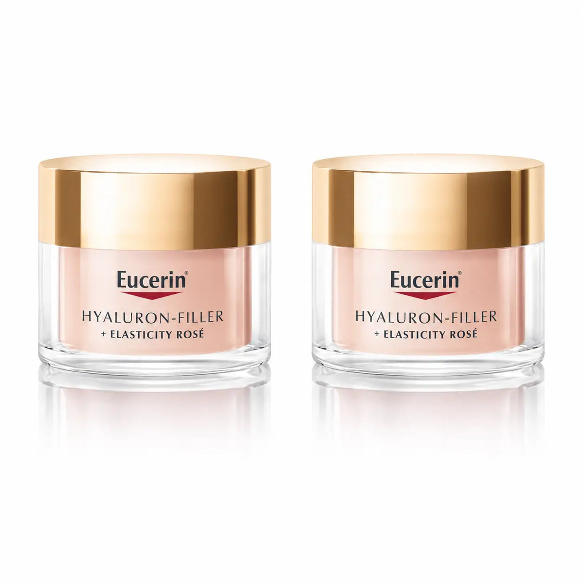 Eucerin Hyaluron Filler + Elasticity Rosé Κρέμα Ημέρας SPF 30 50 ml, συσκευασία 2 τεμαχίων