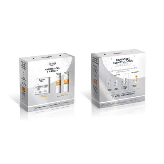 Eucerin Pack Anti-Ageing Hyaluron-Filler Day Cream Fps 30 50Ml + 2 Minis Sun Hydro Protect Fps 50+ 2X5Ml