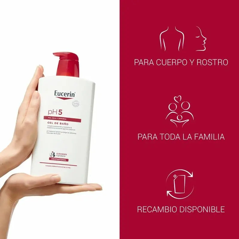Eucerin Αφρόλουτρο pH 5, 1000 ml