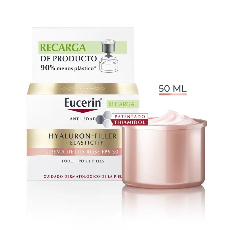 Eucerin Refill Κρέμα Ημέρας Rosé Hyaluron Filler Elasticity, 50 ml
