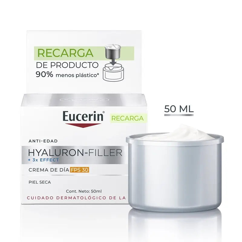 Eucerin Refill Κρέμα Ημέρας SPF 30 Hyaluron Filler, 50 ml
