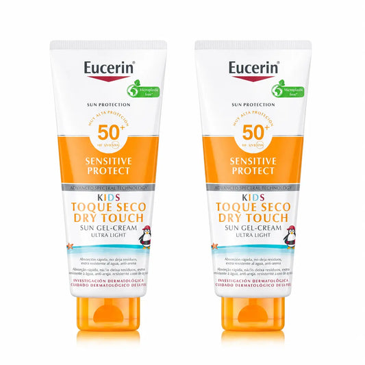 Eucerin Solar Kids Sensitive Protect Gel-Κρέμα SPF 50+, 400 ml, συσκευασία 2 τεμαχίων