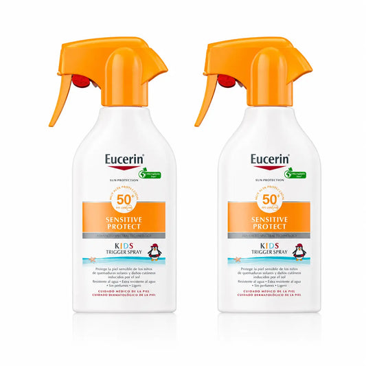Eucerin Solar Sensitive Protect Kids Spray SPF 50+ 250 ml, συσκευασία 2 τεμαχίων
