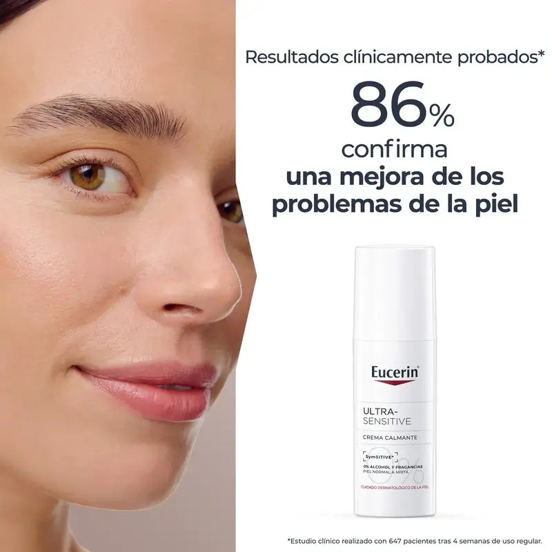 Eucerin Ultra-Sensitive Καταπραϋντική Κρέμα για Κανονικό έως Μικτό Δέρμα, 50 ml