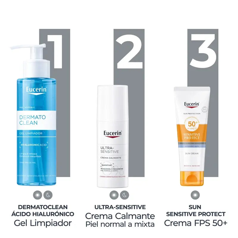 Eucerin Ultra-Sensitive Καταπραϋντική Κρέμα για Κανονικό έως Μικτό Δέρμα, 50 ml