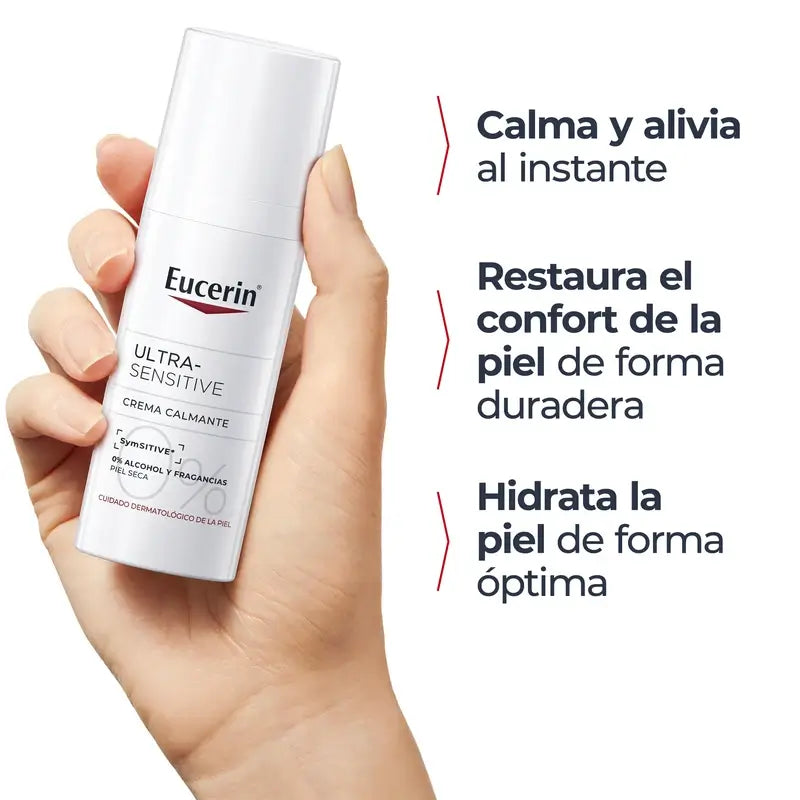 Eucerin Ultra-Sensitive Καταπραϋντική Κρέμα για Ξηρό Δέρμα, 50 ml