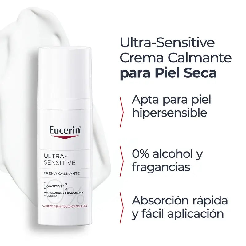 Eucerin Ultra-Sensitive Καταπραϋντική Κρέμα για Ξηρό Δέρμα, 50 ml