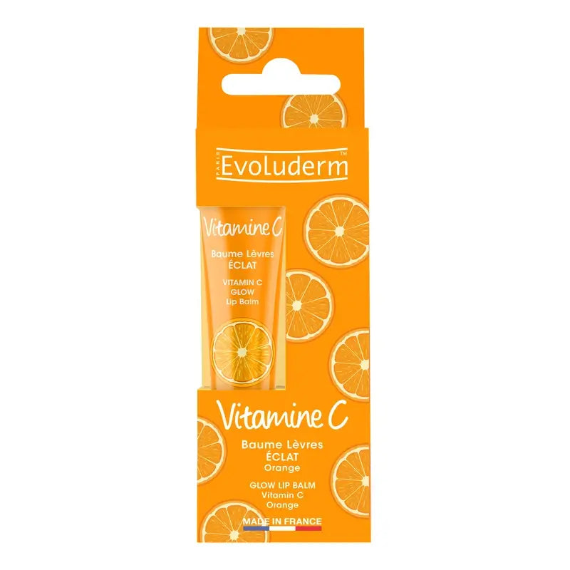 Evoluderm Λιποβάλσαμο Χειλιών Glow - Πορτοκάλι / Βιταμίνη C, 15 ml