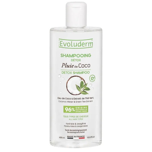 Evoluderm Σαμπουάν Detox με άρωμα καρύδας, 400 ml