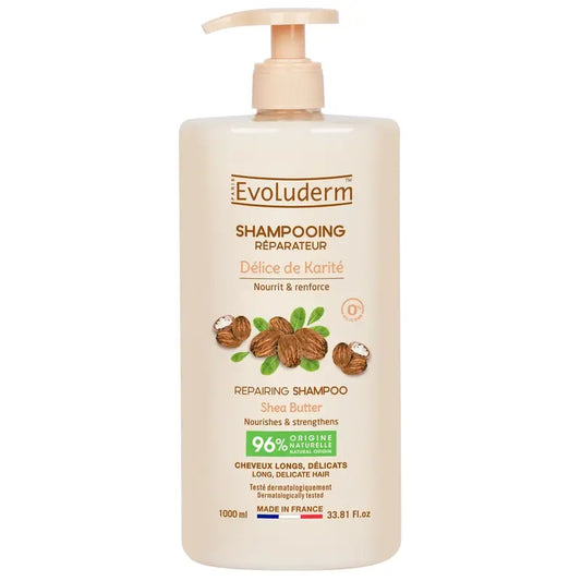 Evoluderm Σαμπουάν με βούτυρο καριτέ, 1000 ml